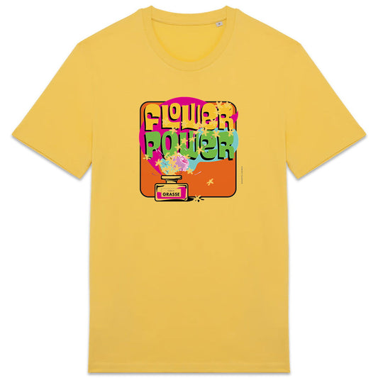 T-shirt Unisexe épais Flower power - face_1