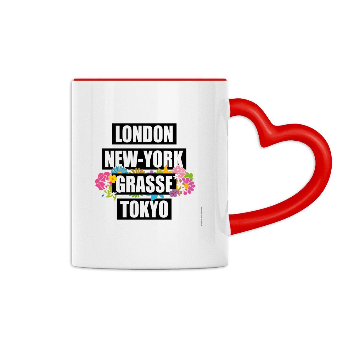 Mug à anse en forme de coeur London Grasse fleuri 2 - face_1