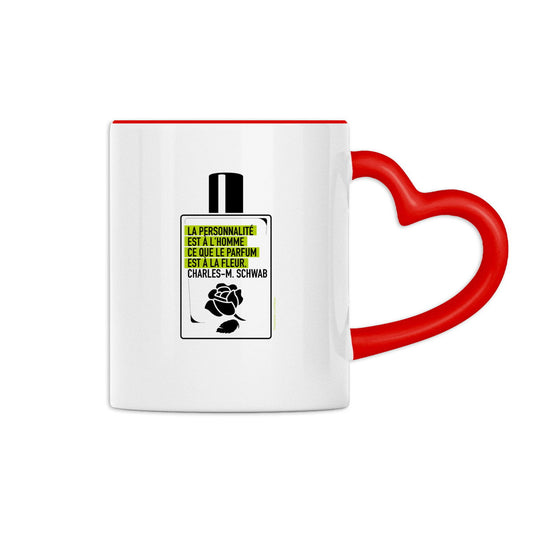 Mug à anse en forme de coeur Flacon citation - face_1