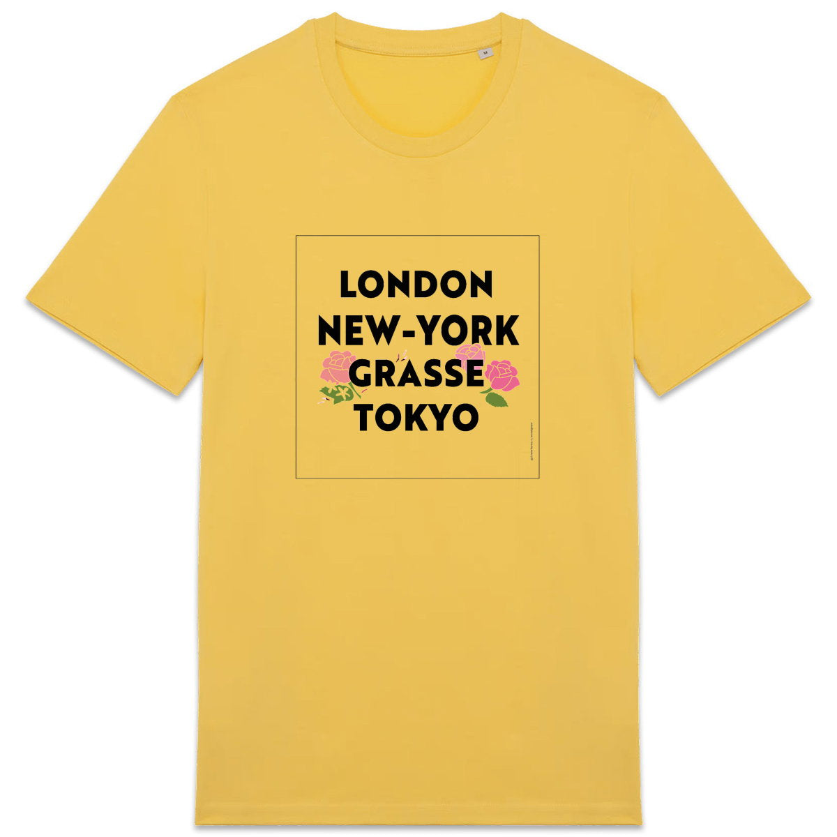T-shirt Unisexe épais London NY Grasse fleuri - face_1