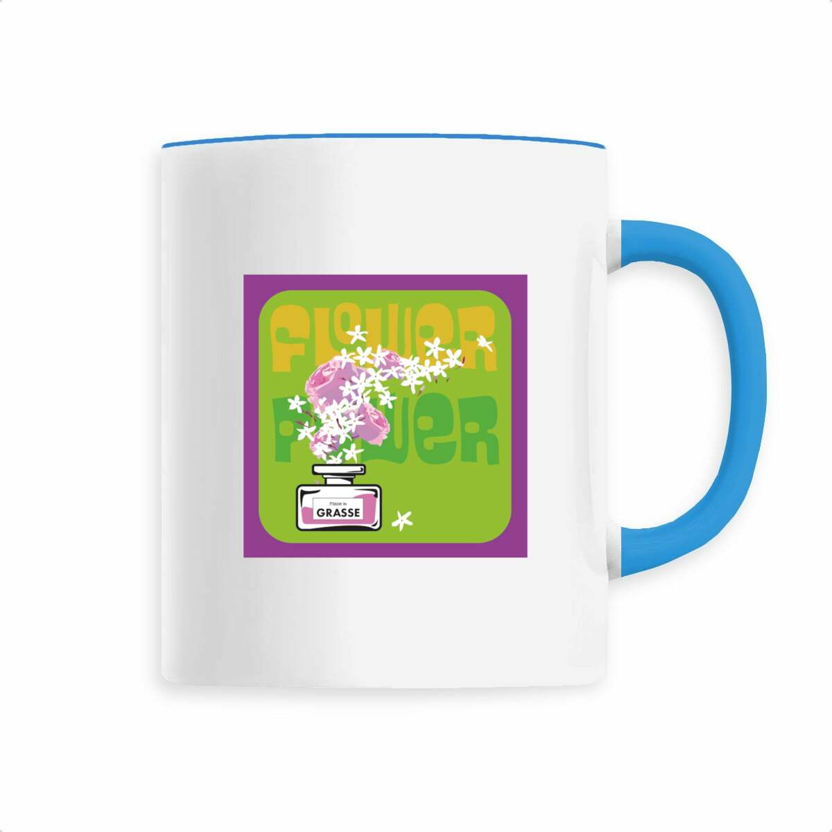 Mug Flower power purple rain jasmin - face_1