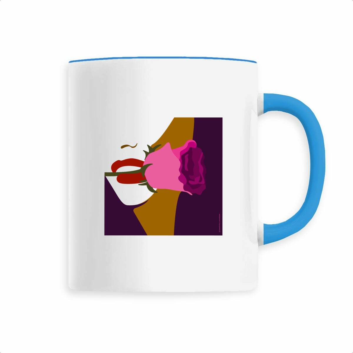 Mug femme à la rose - face_1