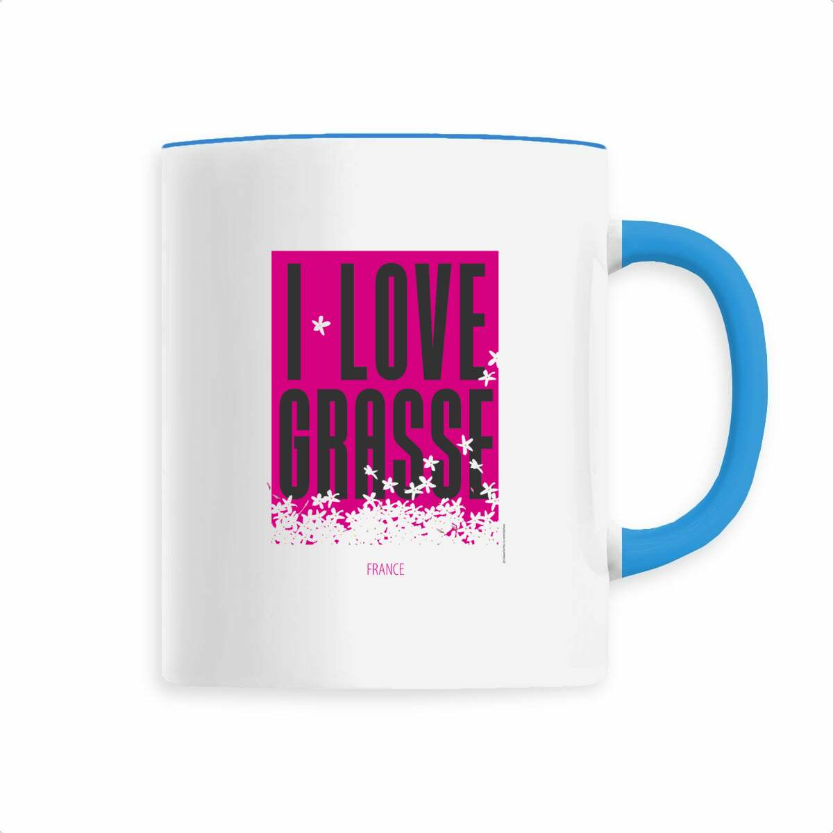 Mug I love Grasse - face_1