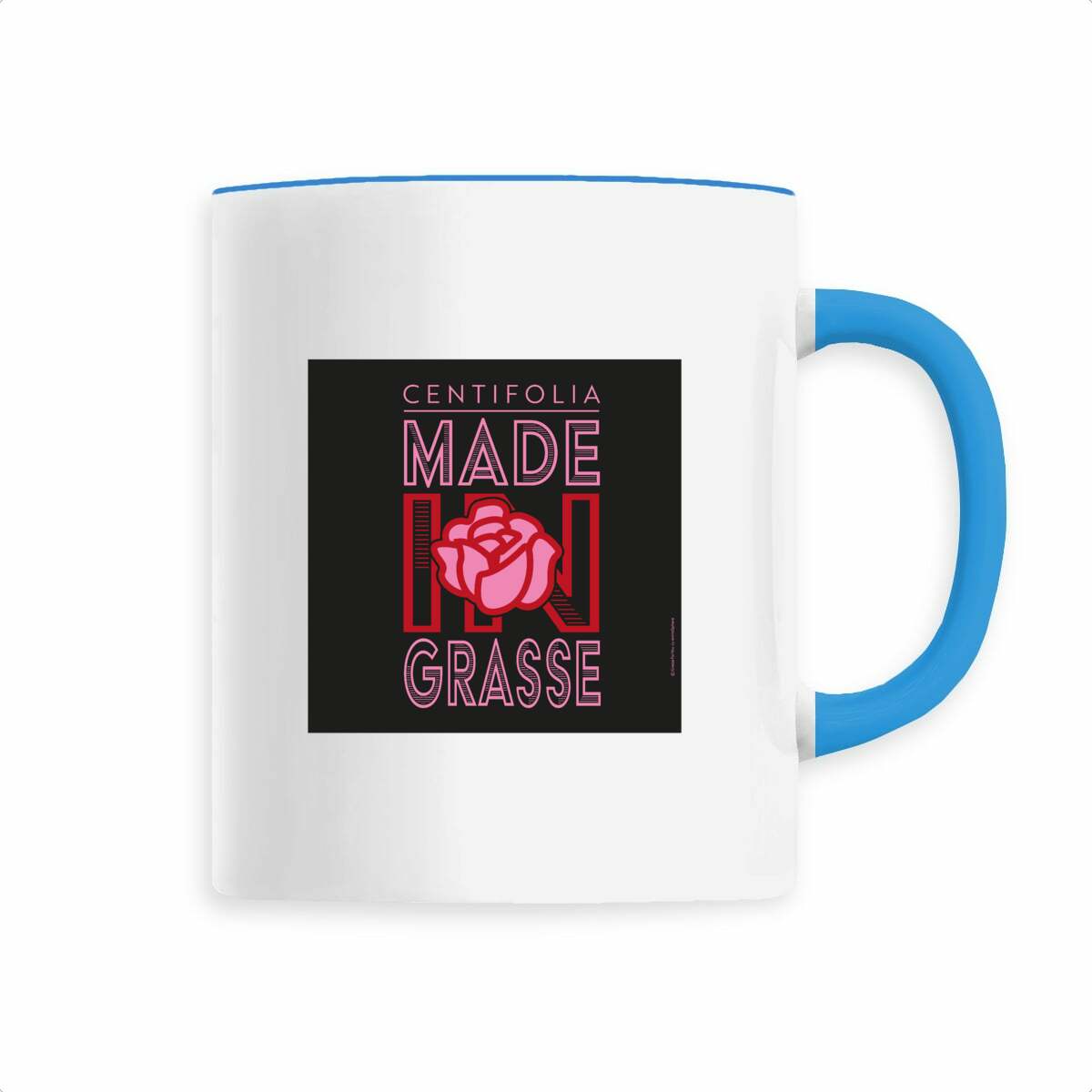 Mug centifolia Grasse black - face_1