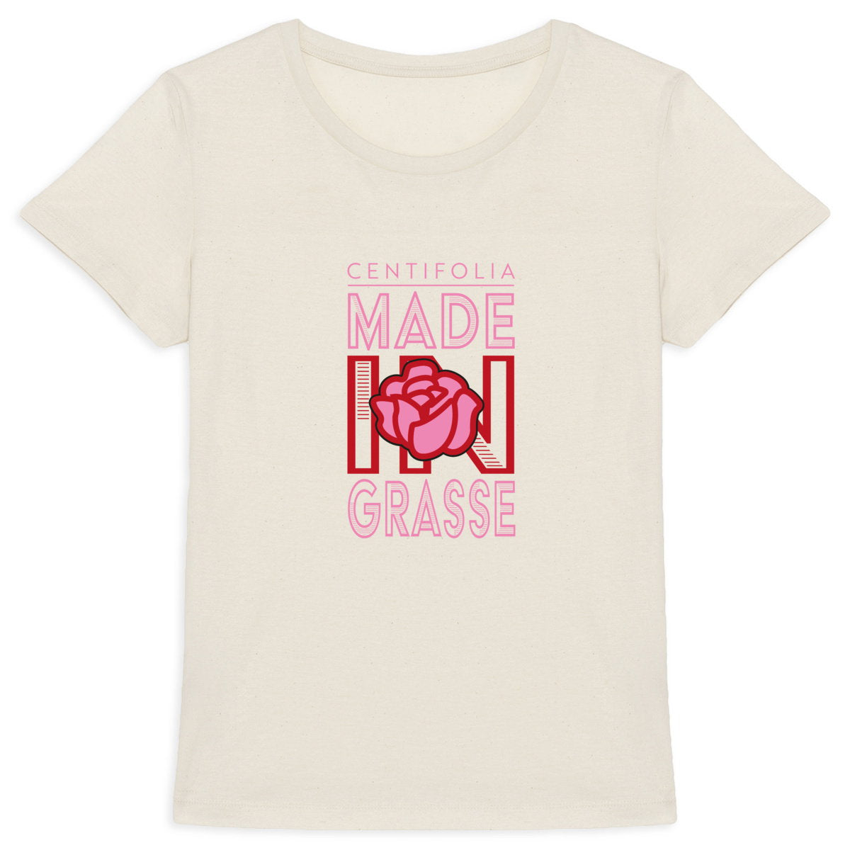 T-shirt Femme Epais Centifolia made in Grasse - face_1
