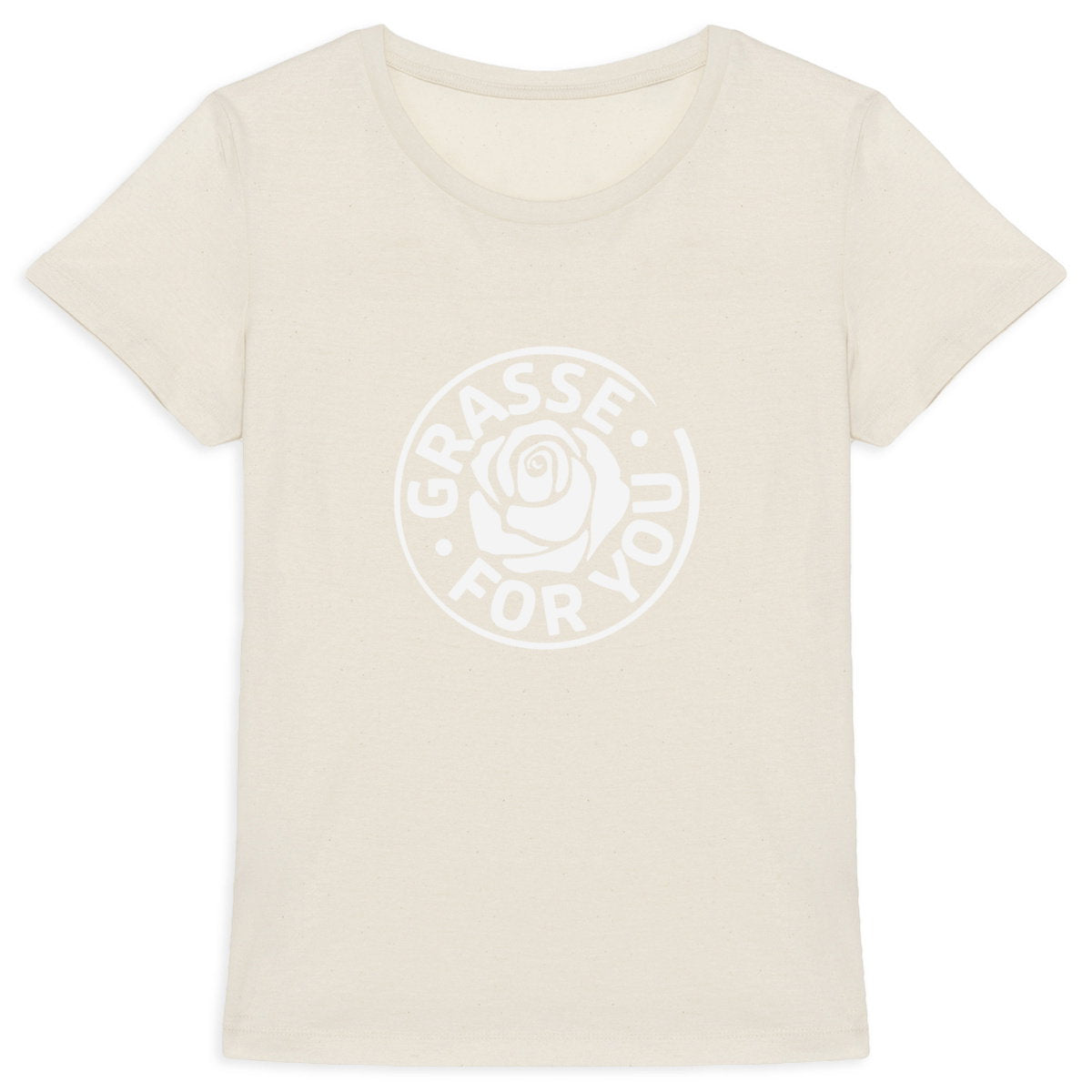 T-shirt Femme Epais Grasse for You blanc - face_1