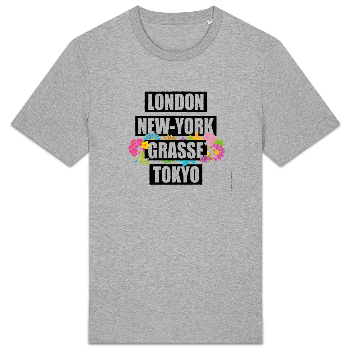 T-shirt Unisexe épais London Grasse fleuri - face_1