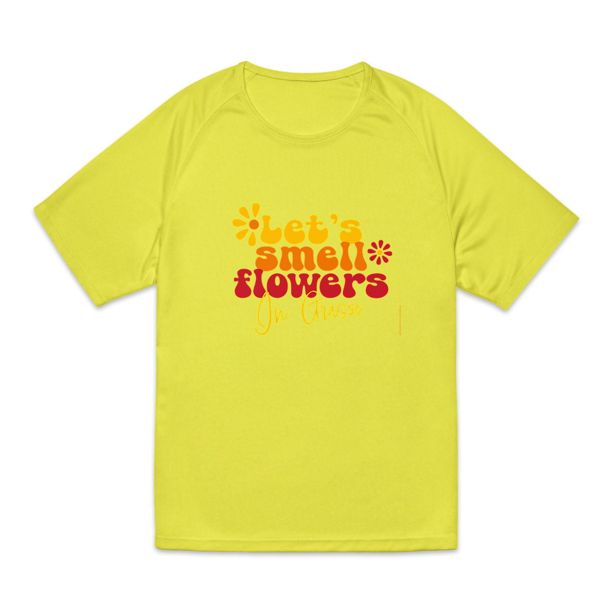 T-shirt de sport recyclé pour homme : Sentez les fleurs de Grasse - face_1