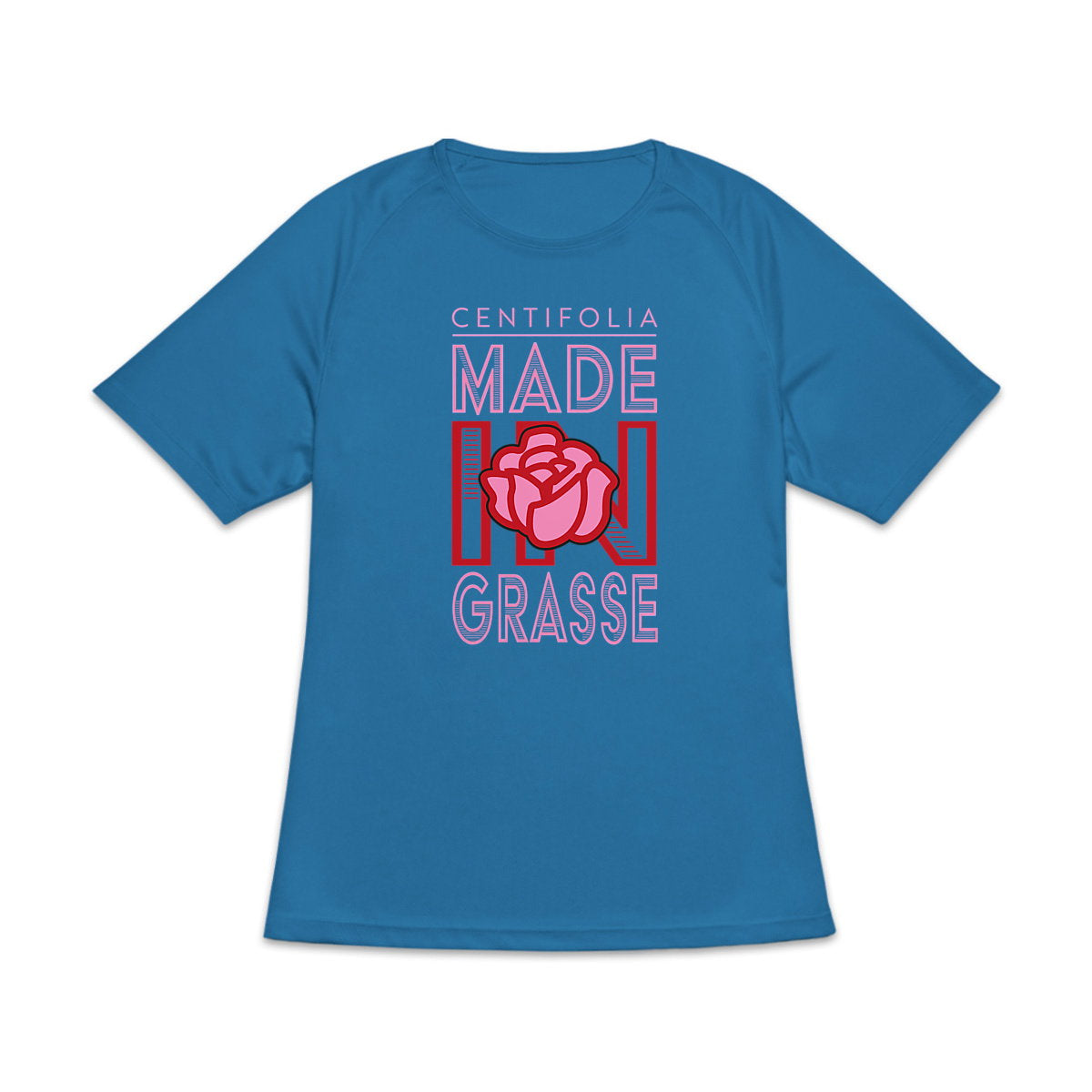 T-shirt de sport recyclé pour femme - Élégance Centifolia - face_1