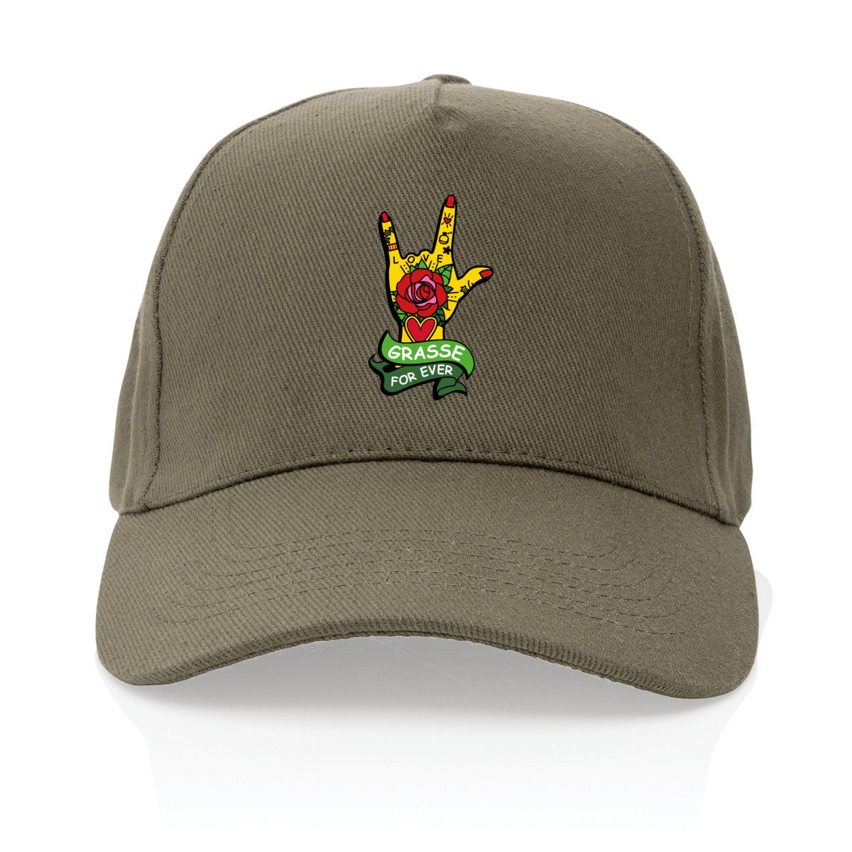 Casquette 100% recyclée Main Grasse for ever - face_2
