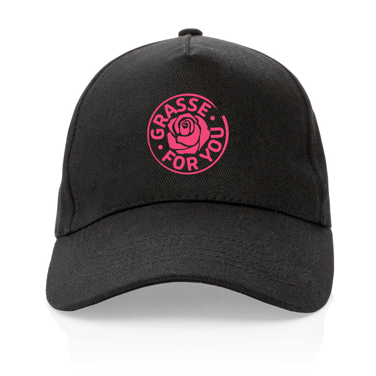 Casquette 100% recyclée Grasse for you rose - face_2