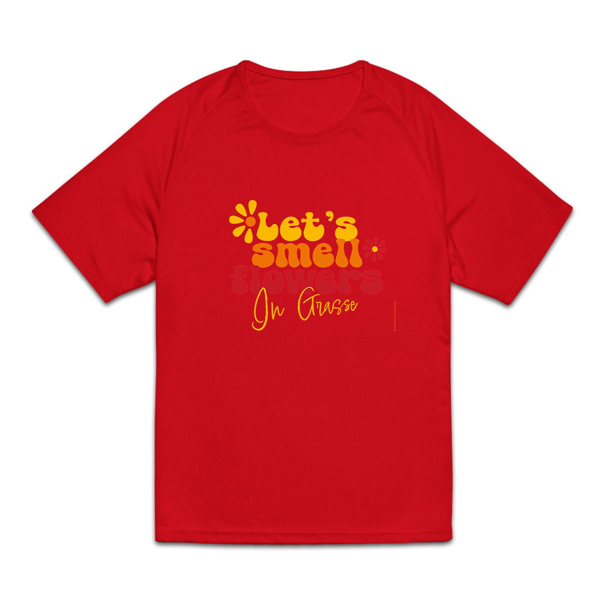 T-shirt de sport recyclé pour homme : Sentez les fleurs de Grasse - face_2