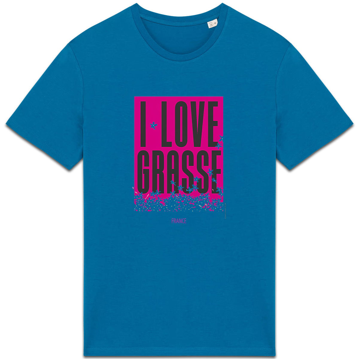 T-shirt Unisexe épais I love Grasse - face_2