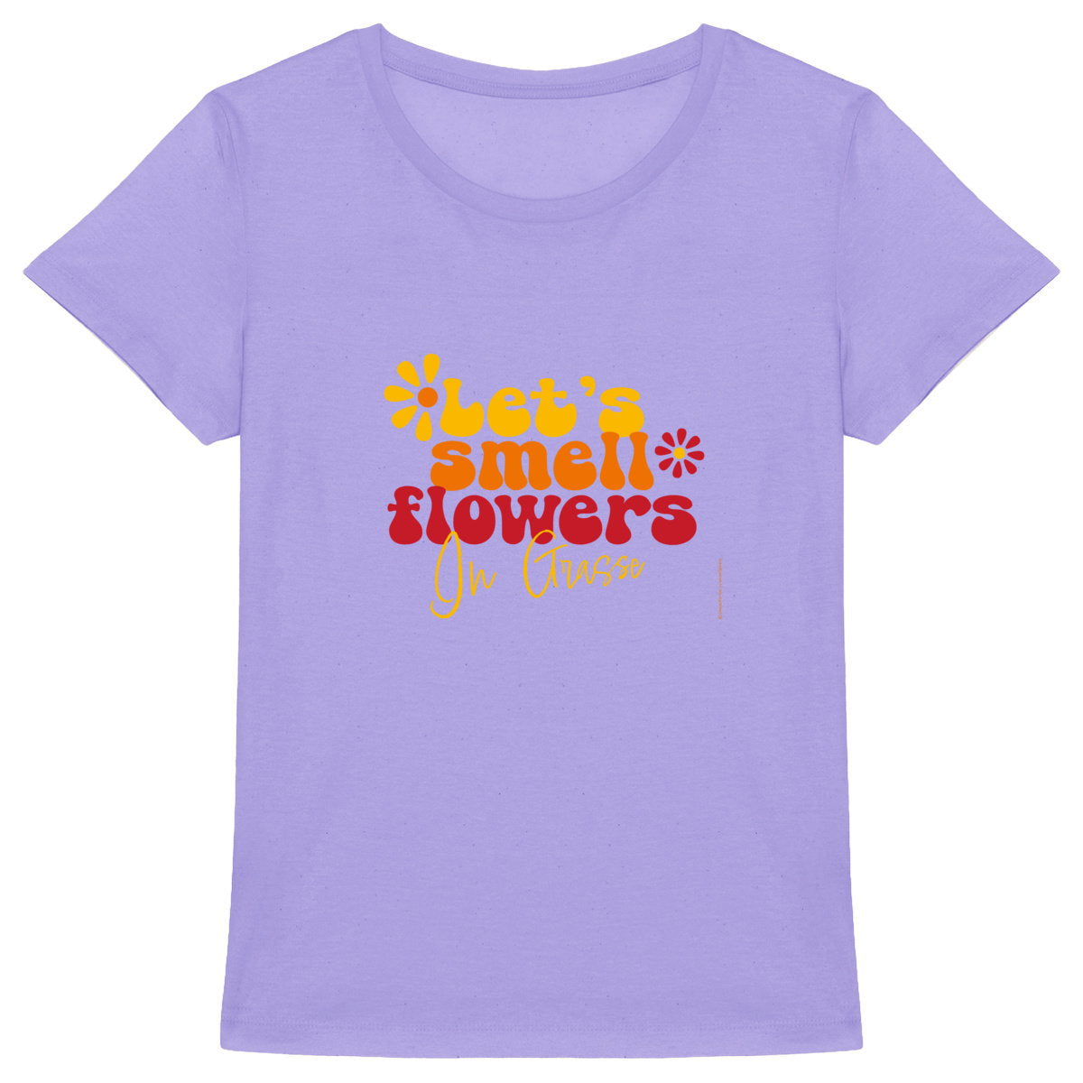 T-shirt Femme Epais Let's smell flower in Grasse - face_2