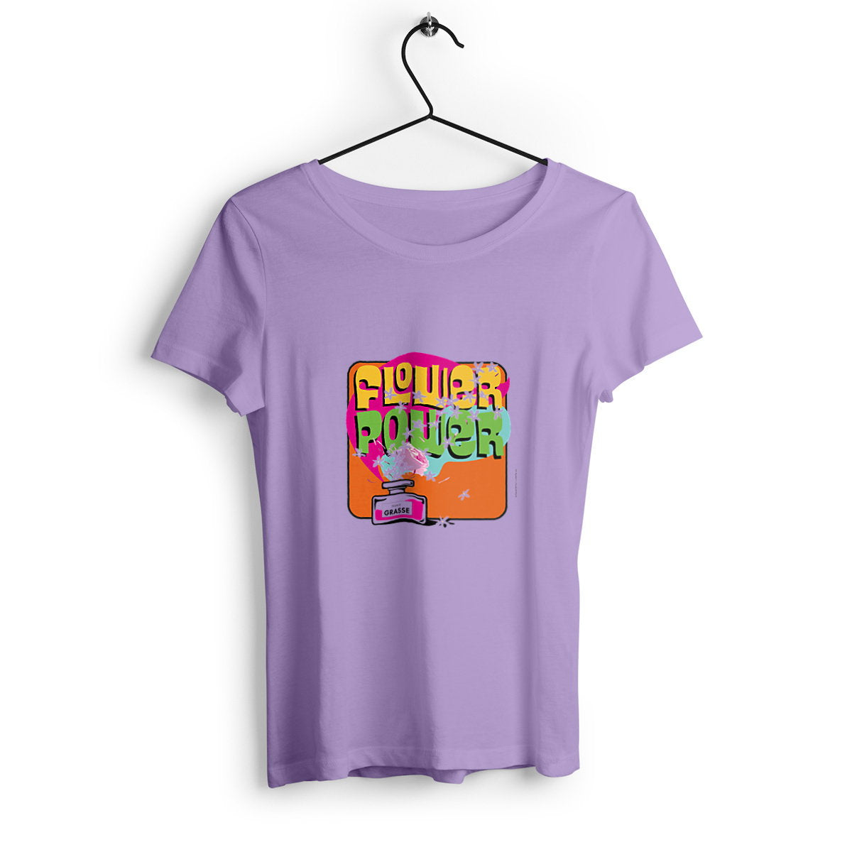 T-shirt Femme Epais Flower Power Grasse - face_2