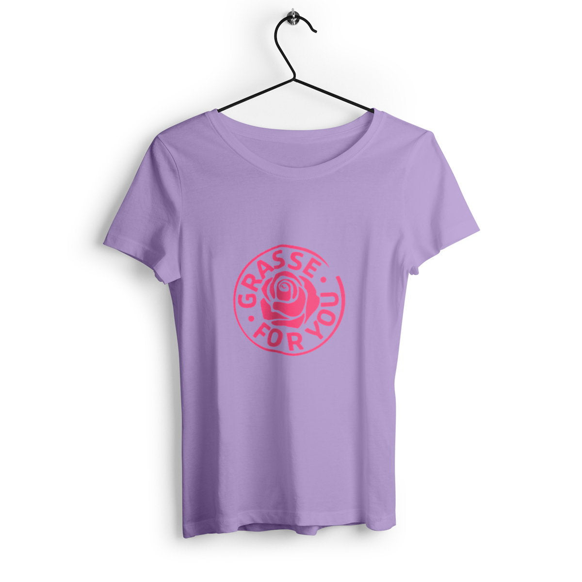 T-shirt Femme Epais Grasse for you rose - face_2