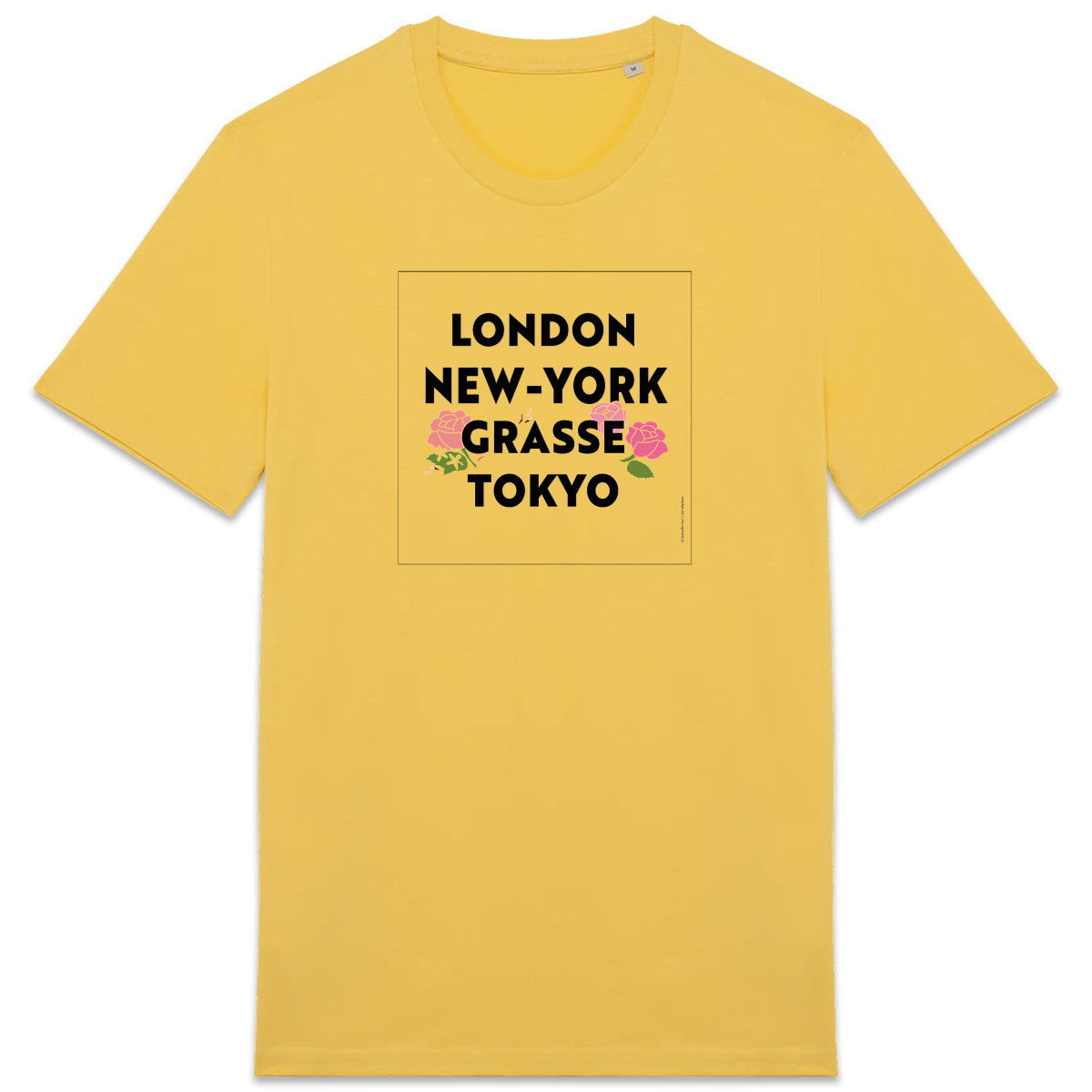 T-shirt Unisexe épais London NY Grasse fleuri 2 - face_2