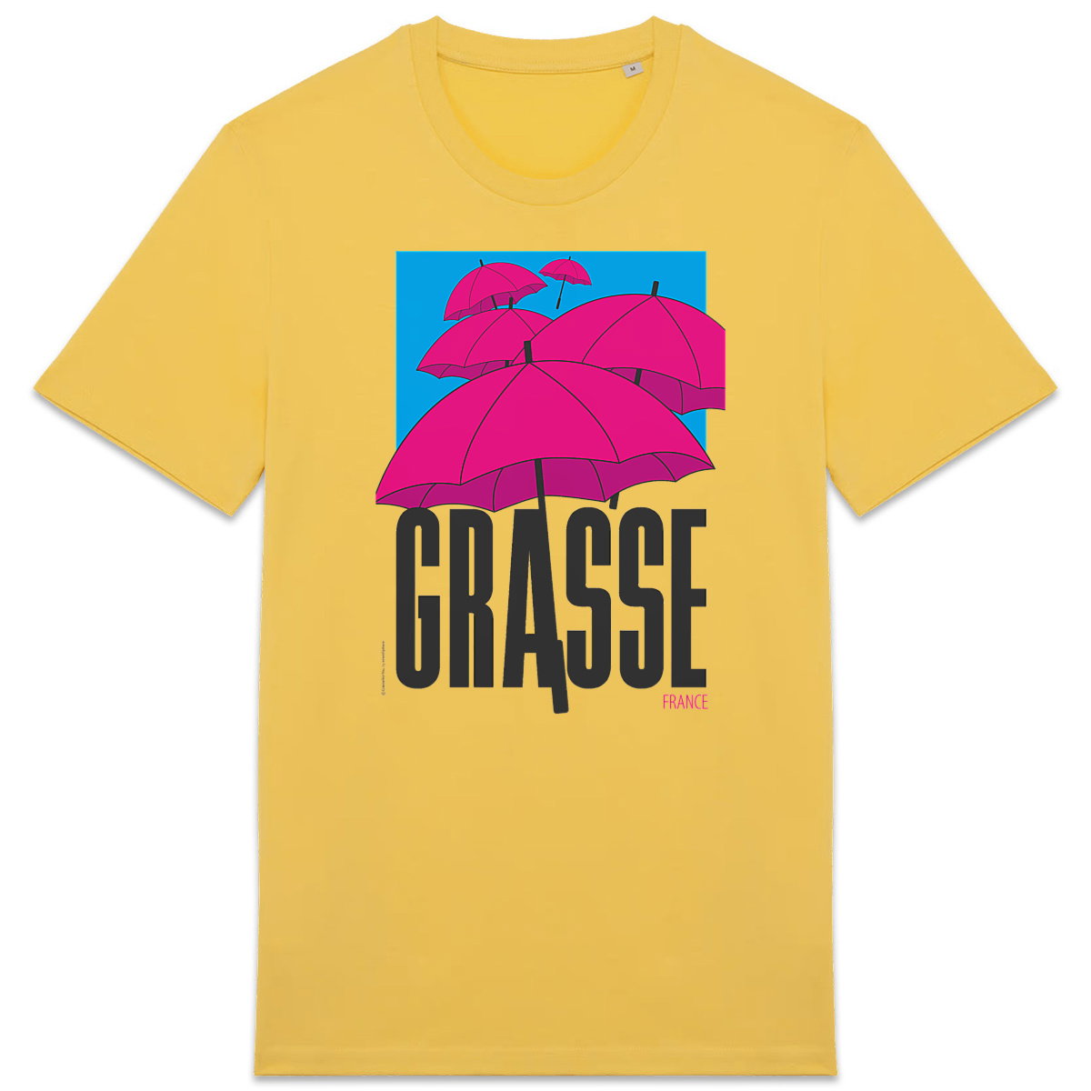 T-shirt Unisexe épais Grasse Parapluie - face_2