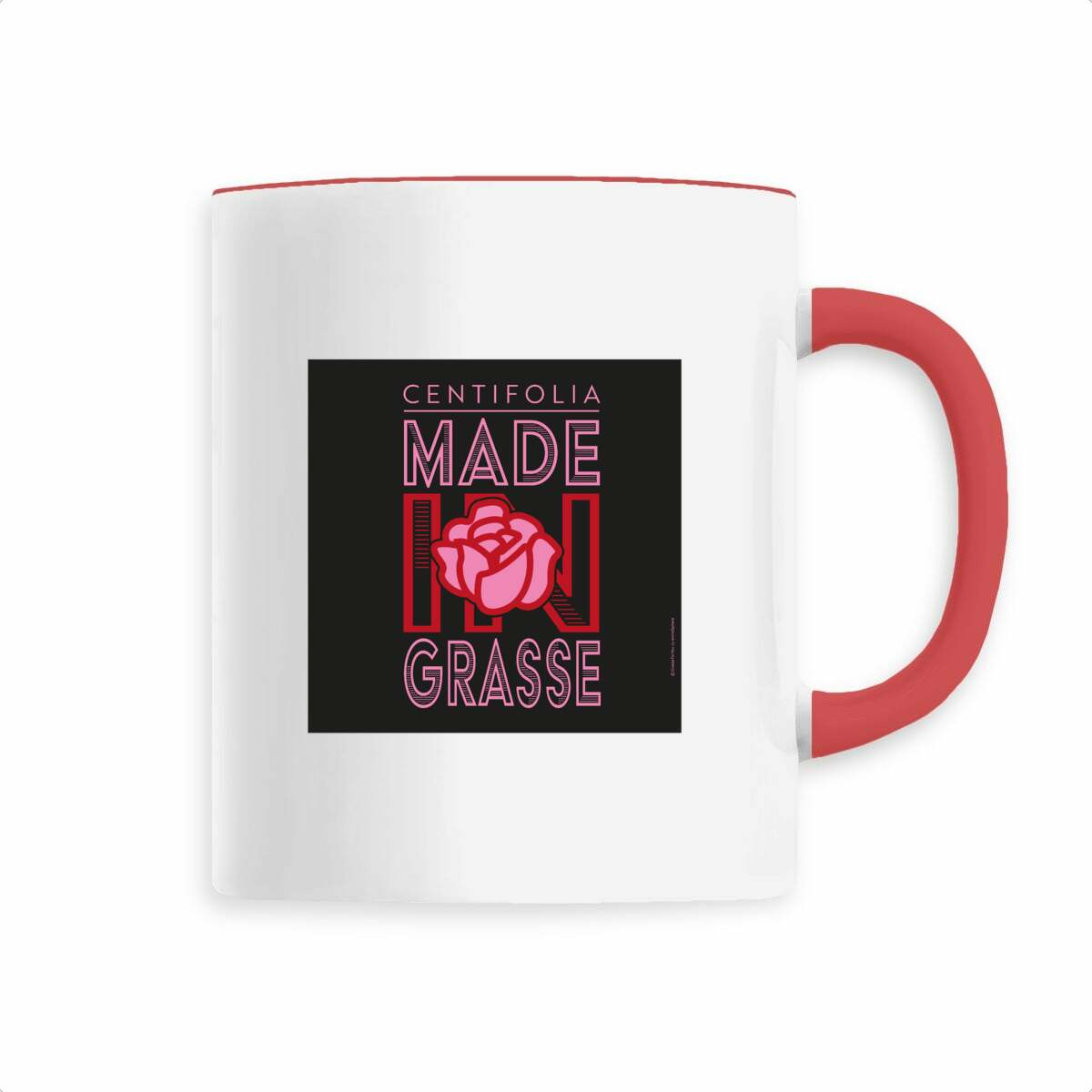 Mug centifolia Grasse black - face_2