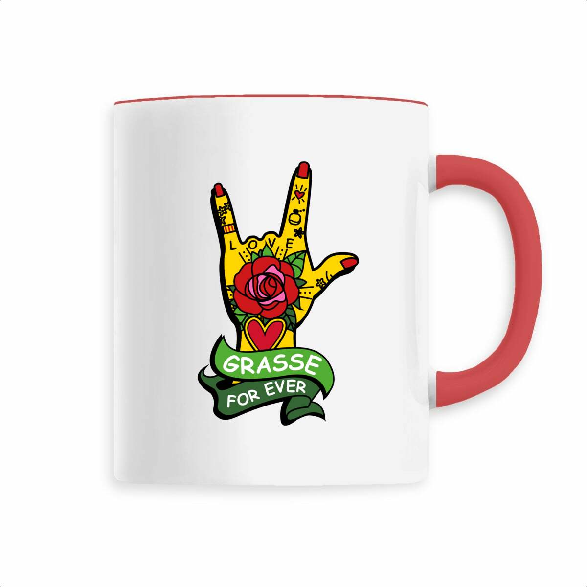 Mug main Rock Grasse for ever - face_2
