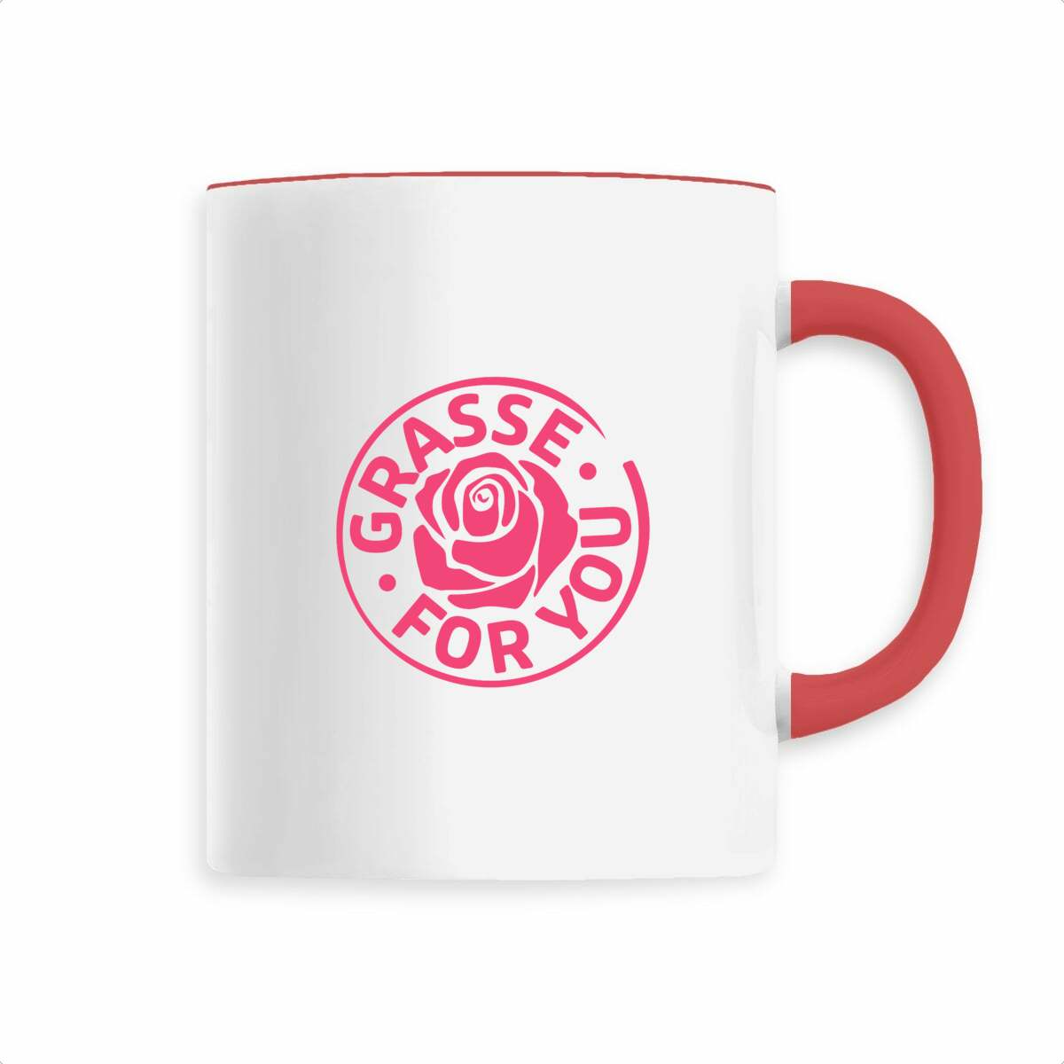 Mug Grasse for you (dessin rouge) - face_2