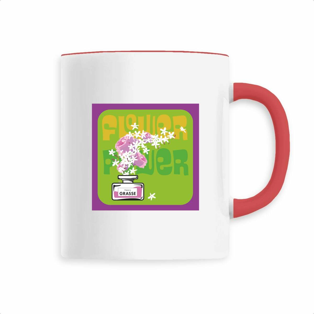Mug Flower power purple rain jasmin - face_2