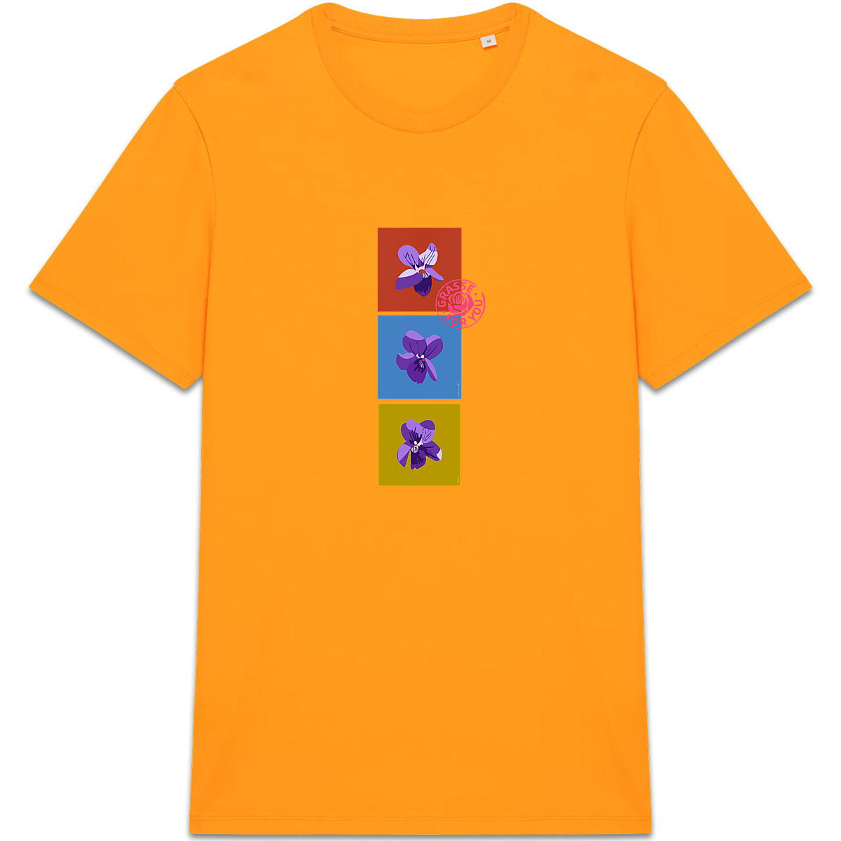 T-shirt Unisexe épais les 3 violettes de Grasse - face_2