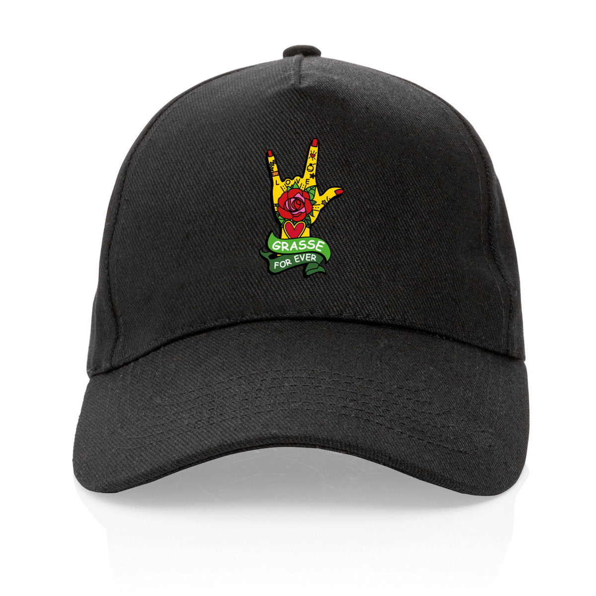 Casquette 100% recyclée - Grasse Rock'n'Roll Style - face_3