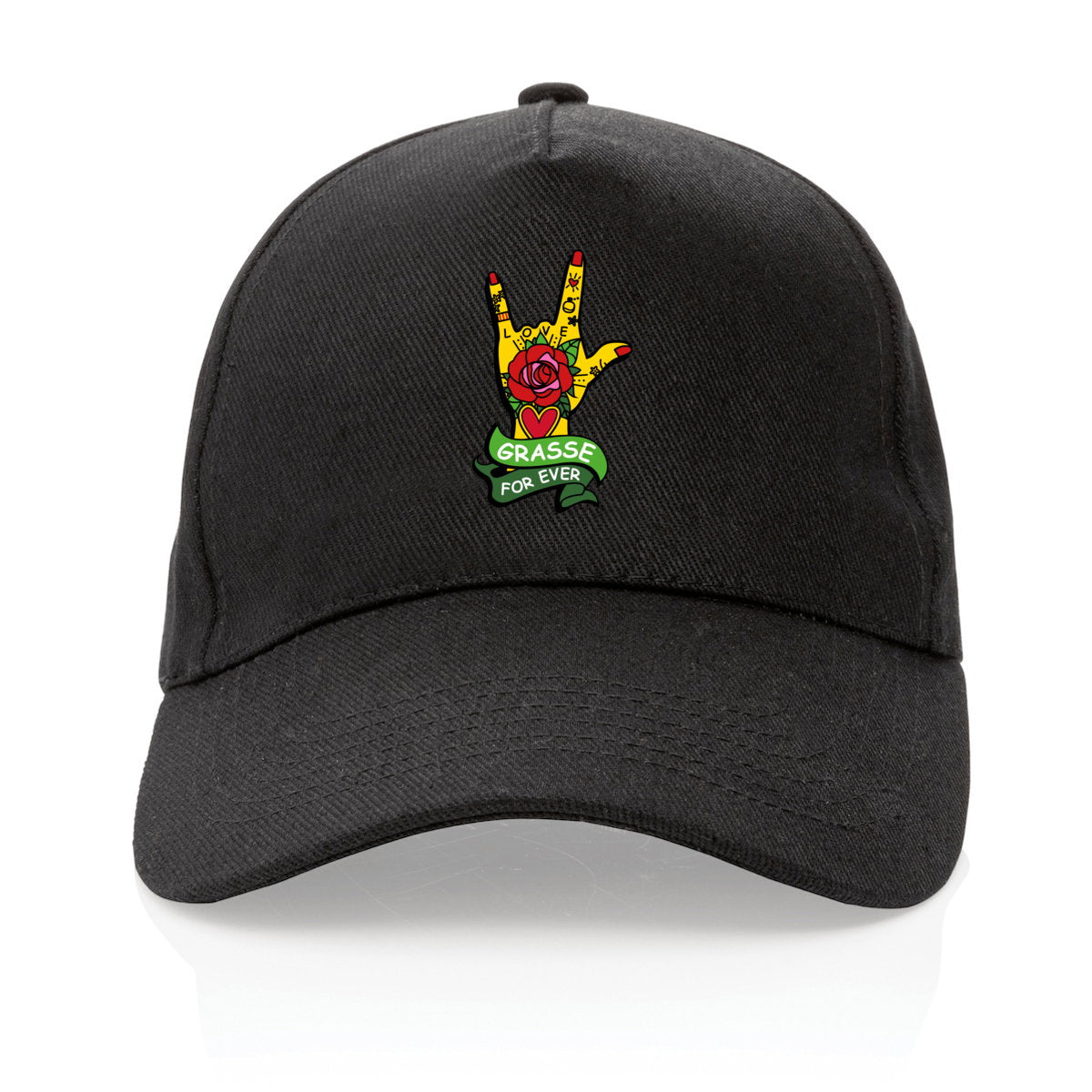 Casquette 100% recyclée Main Grasse for ever - face_3