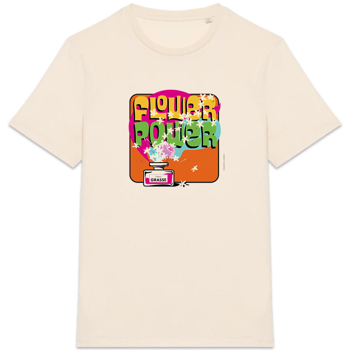 T-shirt Unisexe épais Flower power - face_3