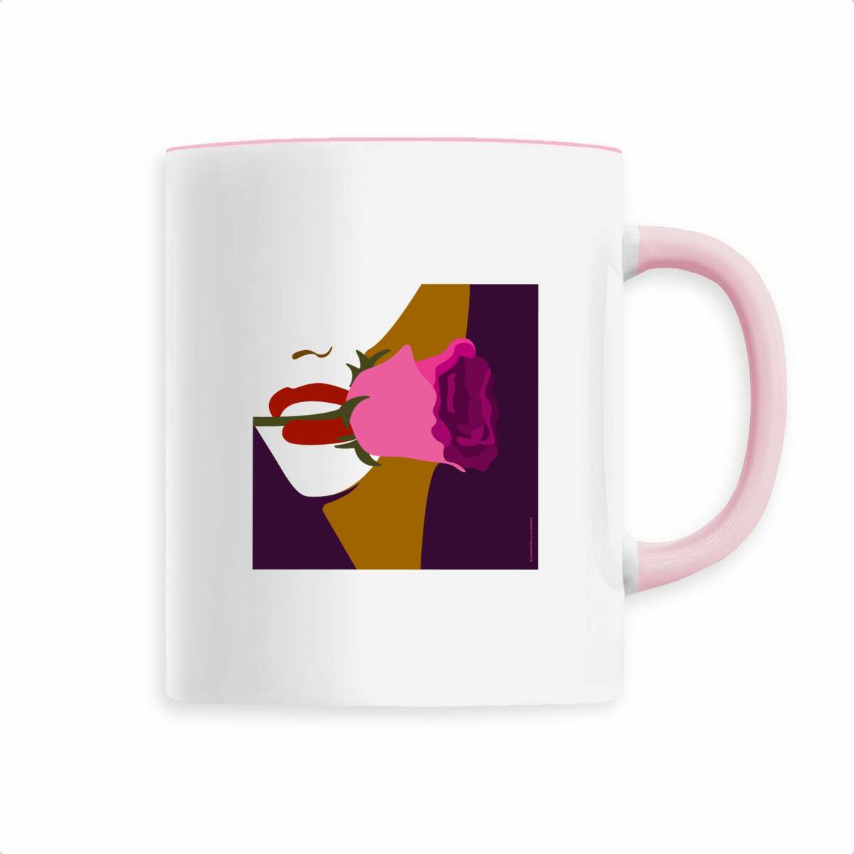 Mug femme à la rose - face_3