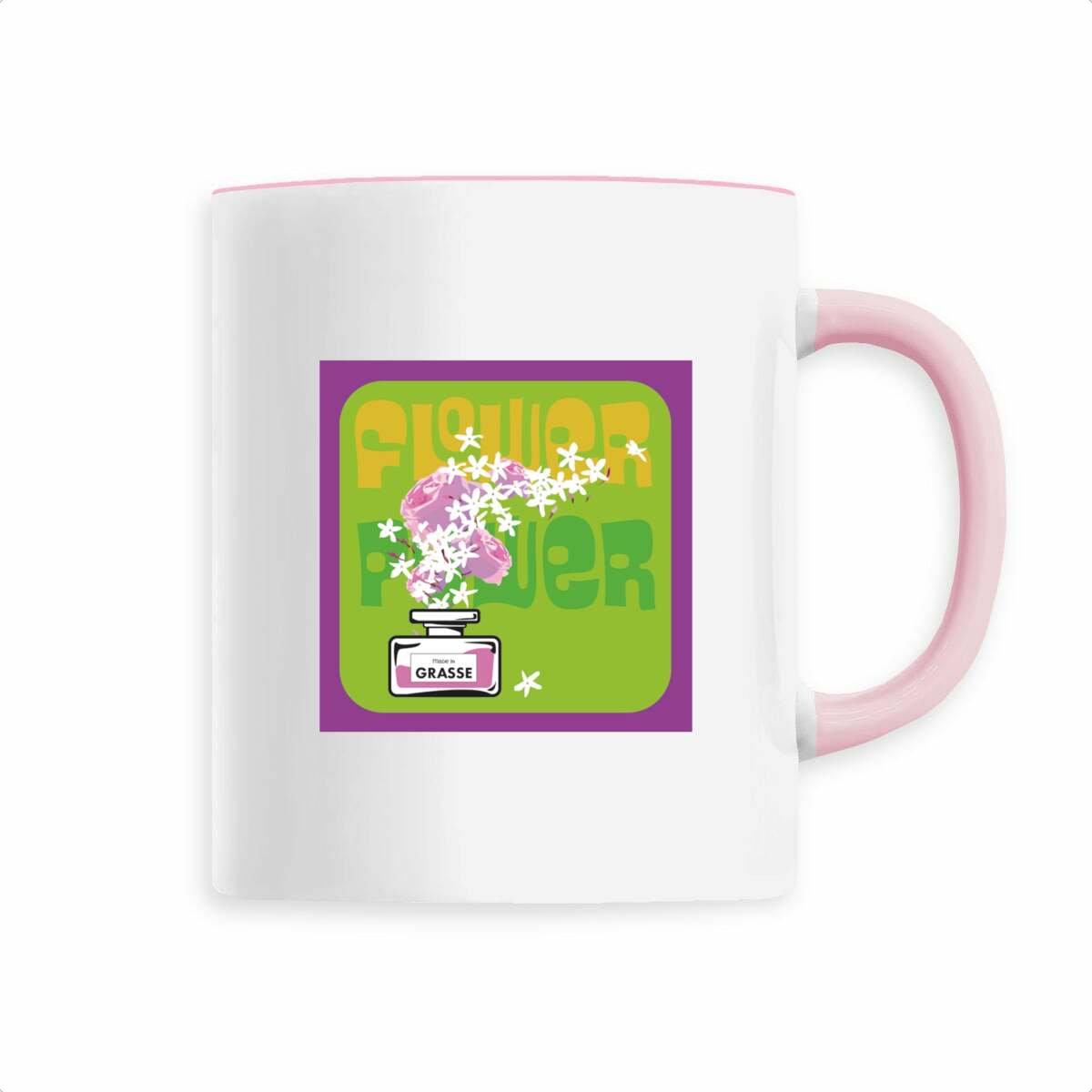Mug Flower power purple rain jasmin - face_3