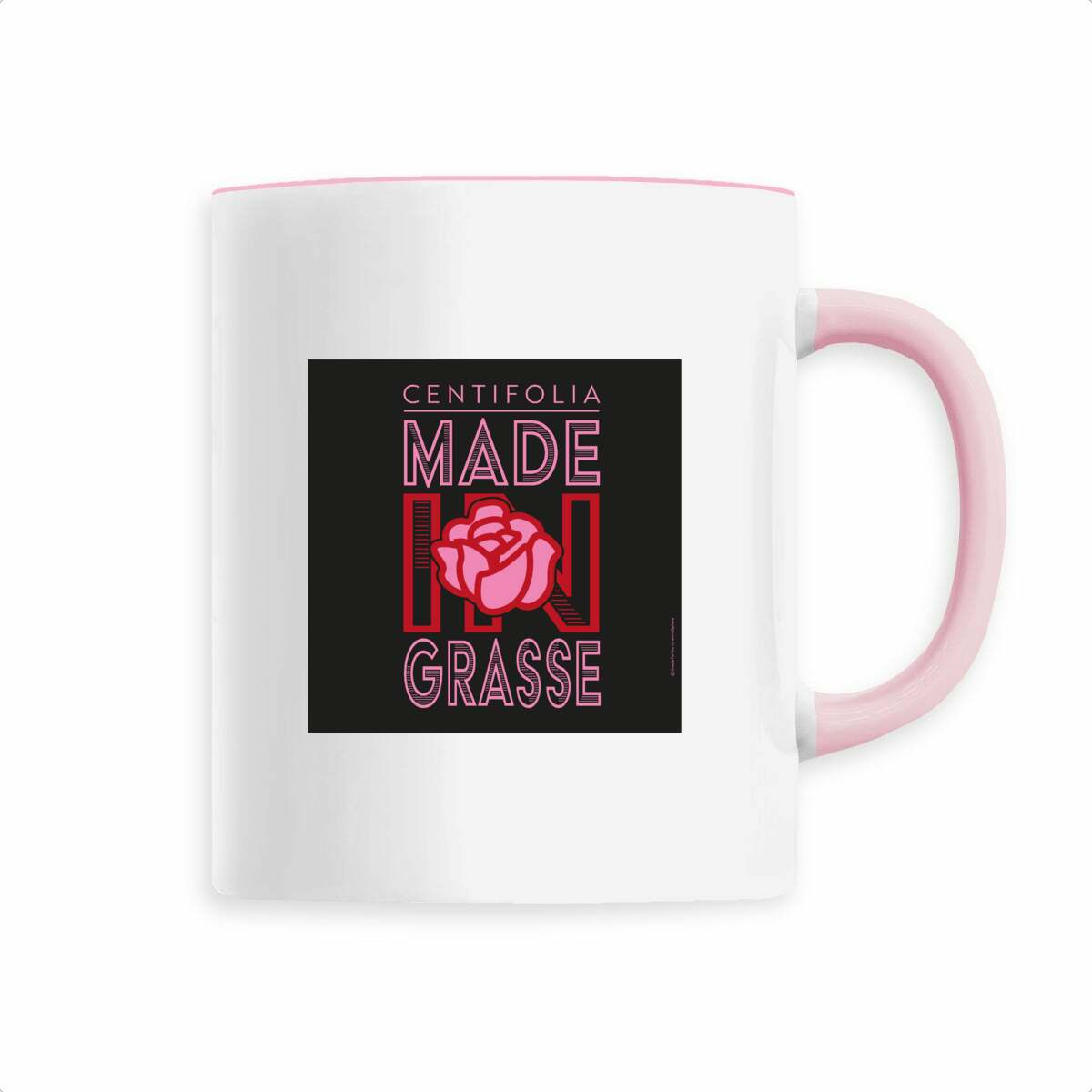 Mug centifolia Grasse black - face_3