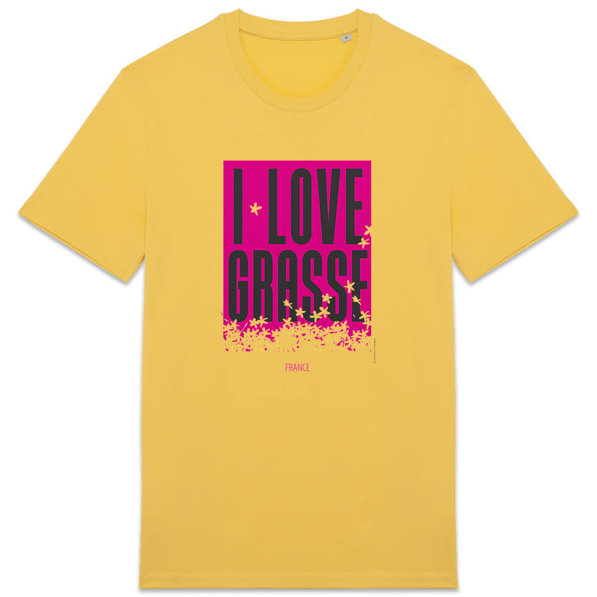 T-shirt Unisexe épais I love Grasse - face_3