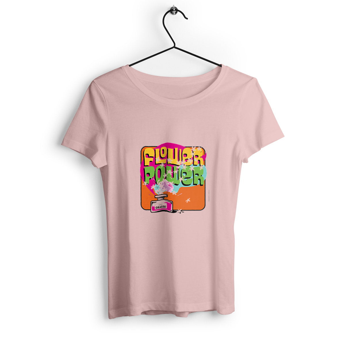 T-shirt Femme Epais Flower Power Grasse - face_3