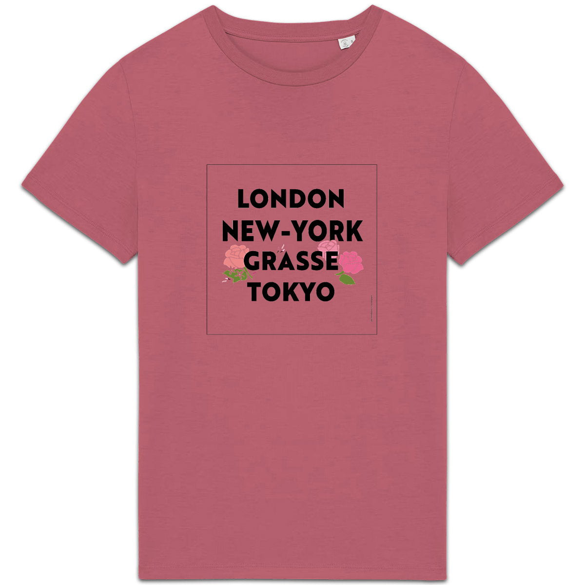 T-shirt Unisexe épais London NY Grasse fleuri - face_3