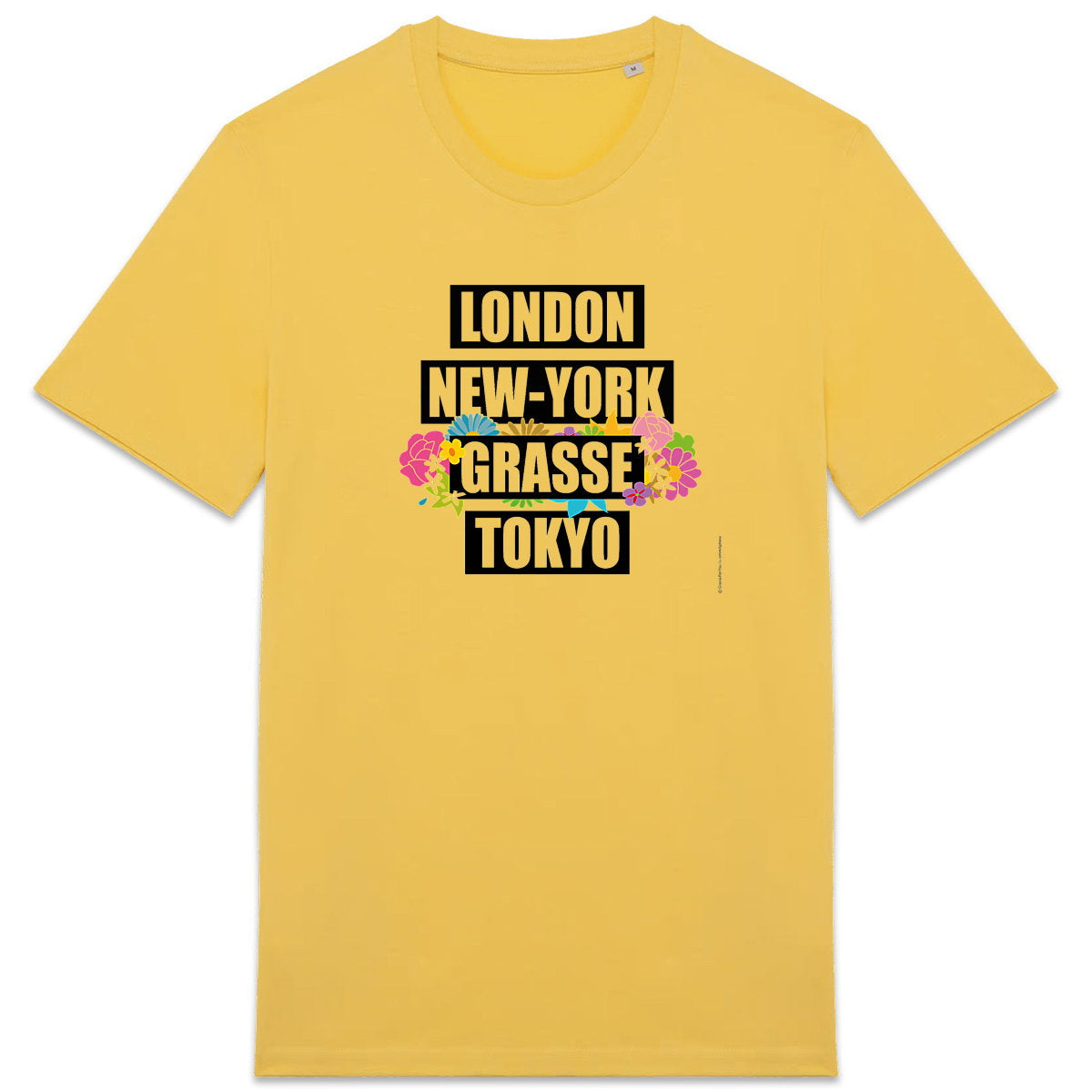 T-shirt Unisexe épais London Grasse fleuri - face_3