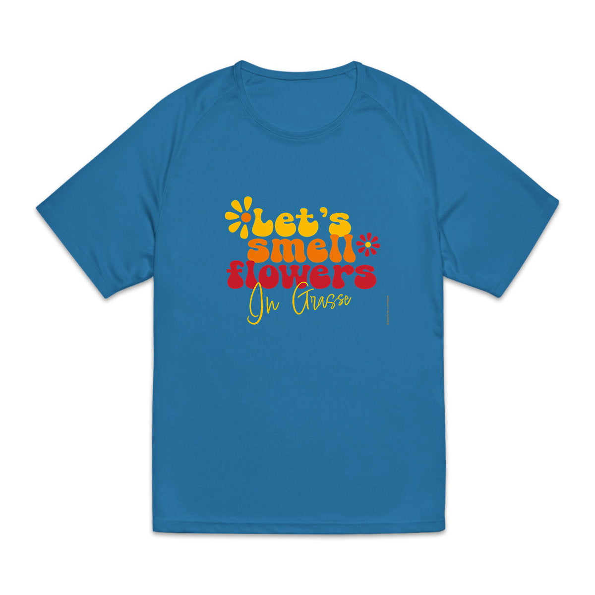 T-shirt de sport recyclé pour homme : Sentez les fleurs de Grasse - face_3