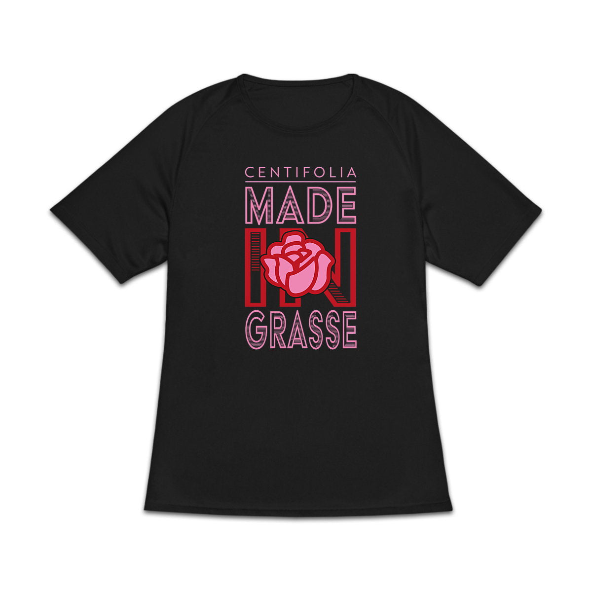 T-shirt de sport recyclé pour femme - Élégance Centifolia - face_3