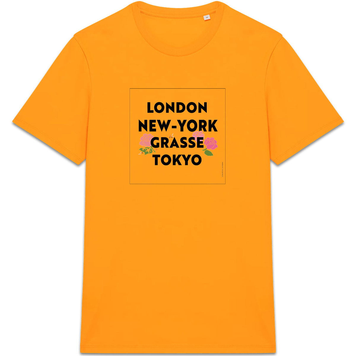 T-shirt Unisexe épais London NY Grasse fleuri 2 - face_3