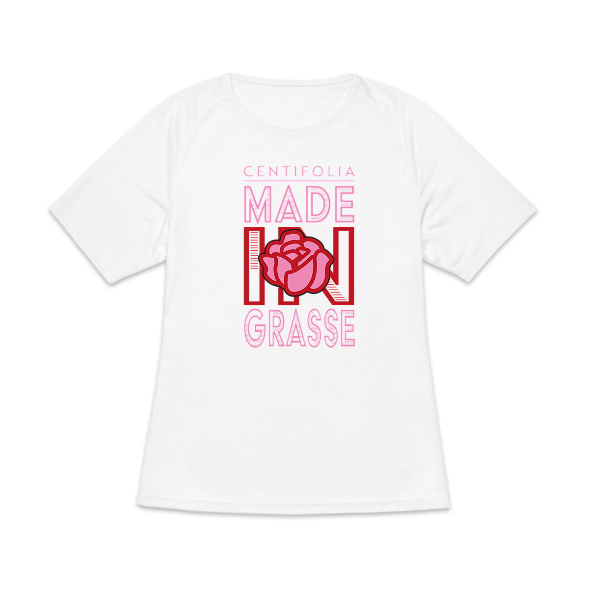 T-shirt de sport recyclé pour femme - Élégance Centifolia - face_4