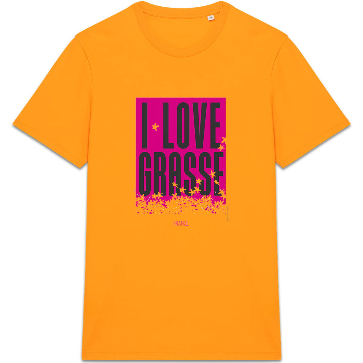 T-shirt Unisexe épais I love Grasse - face_4
