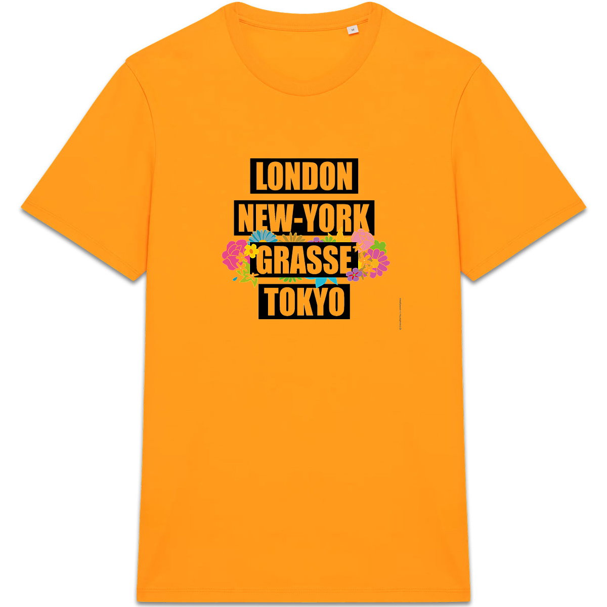 T-shirt Unisexe épais London Grasse fleuri - face_4