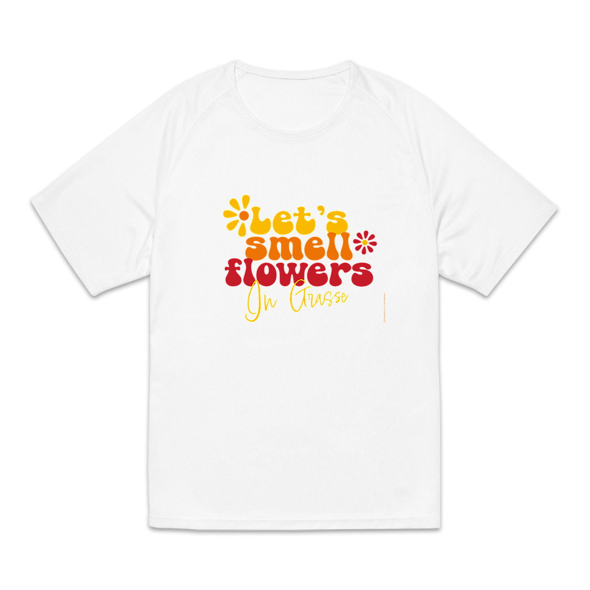 T-shirt de sport recyclé pour homme : Sentez les fleurs de Grasse - face_5