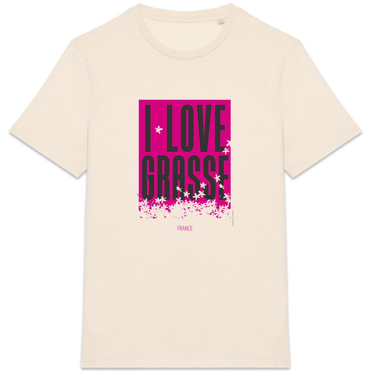 T-shirt Unisexe épais I love Grasse - face_5