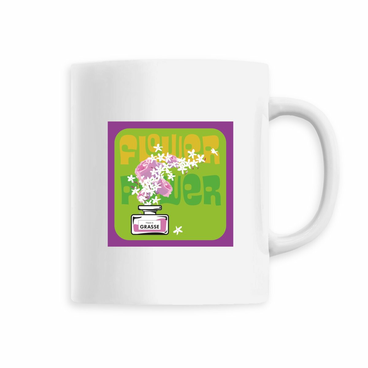 Mug Flower power purple rain jasmin - face_5