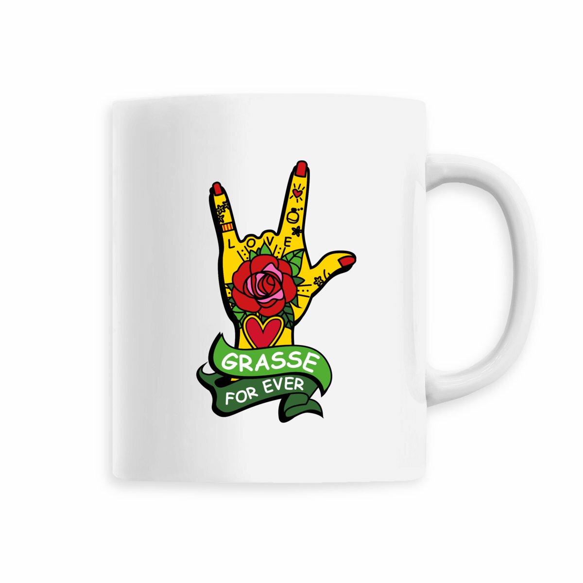 Mug main Rock Grasse for ever - face_5