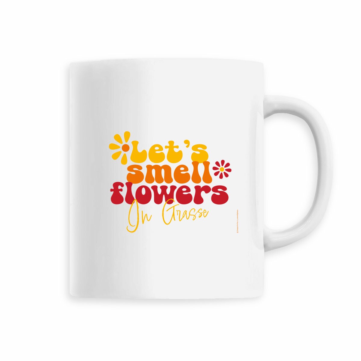 Mug let's smell flowers in Grasse - face_5