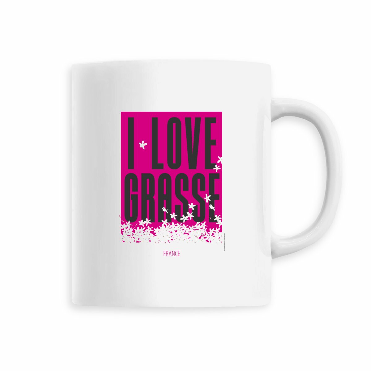 Mug I love Grasse - face_5