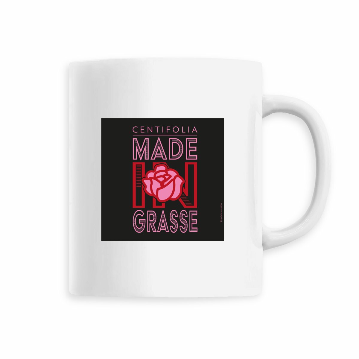 Mug centifolia Grasse black - face_5